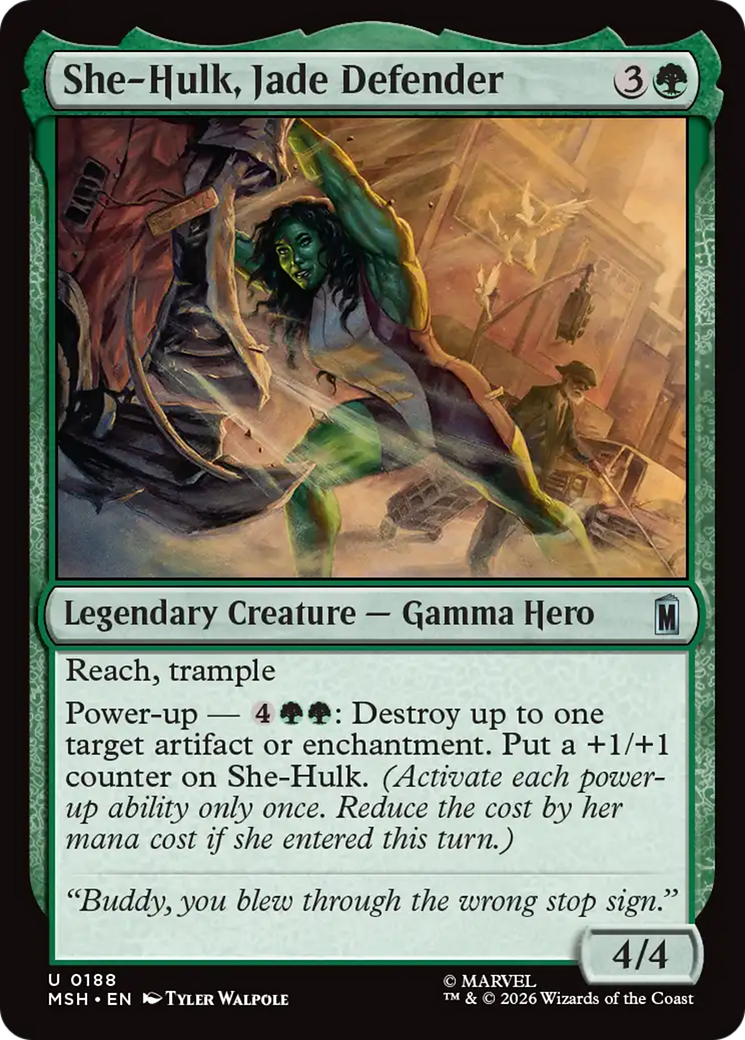 She-Hulk, Jade Defender [Marvel Super Heroes] | Card Citadel