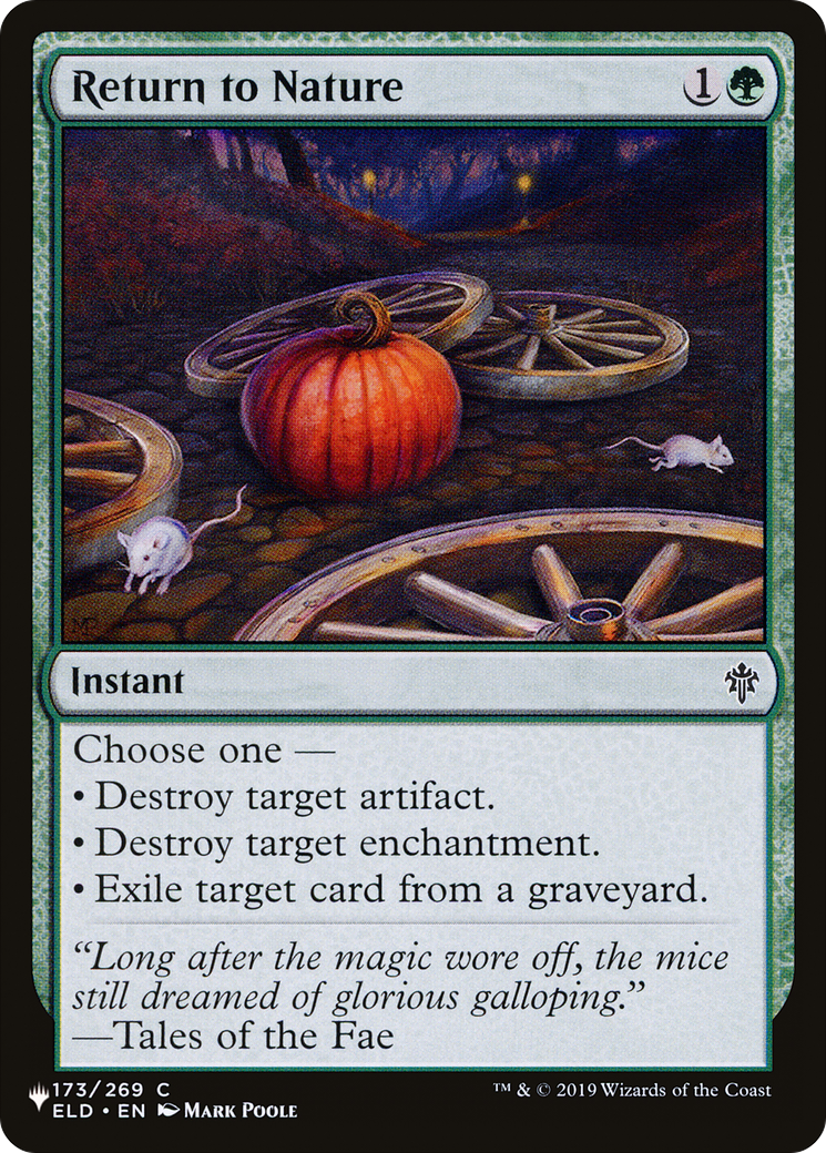 Return to Nature [The List] | Card Citadel