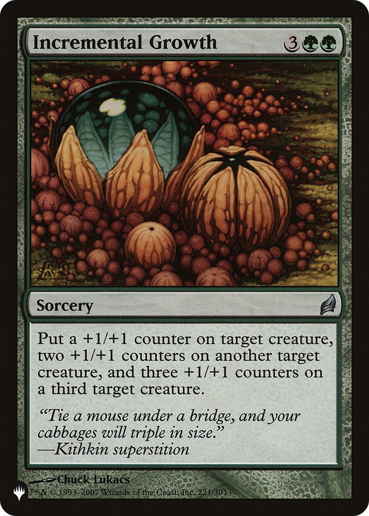 Incremental Growth [The List Reprints] | Card Citadel