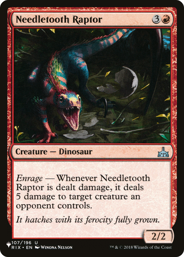 Needletooth Raptor [The List Reprints] | Card Citadel