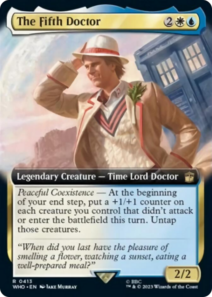 The Fifth Doctor (Extended Art) [Doctor Who] | Card Citadel