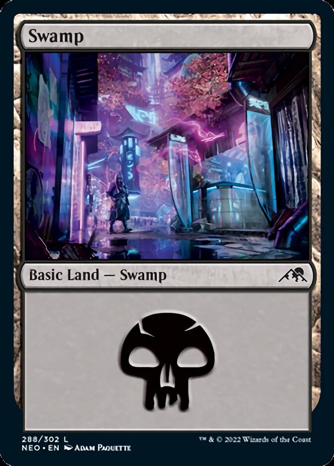 Swamp (288) [Kamigawa: Neon Dynasty] | Card Citadel