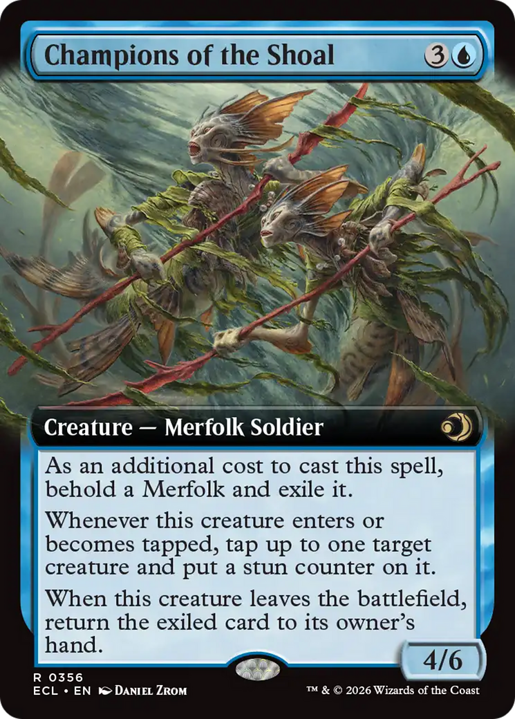 Champions of the Shoal (Extended Art) [Lorwyn Eclipsed] | Card Citadel