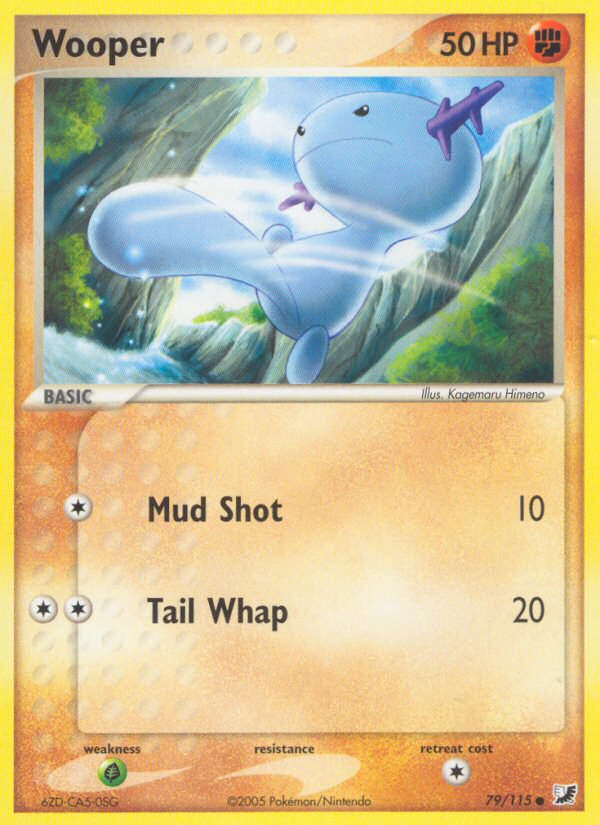 Wooper (79/115) [EX: Unseen Forces] | Card Citadel