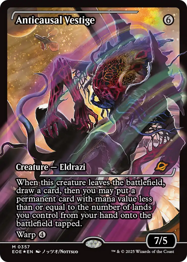 Anticausal Vestige (Showcase) [Edge of Eternities] | Card Citadel