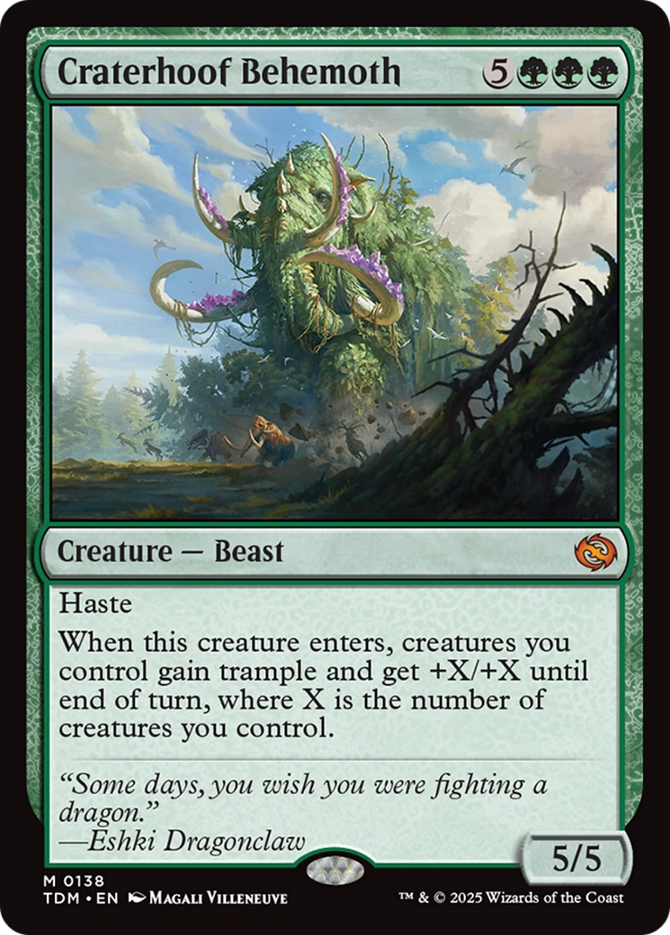 Craterhoof Behemoth [Tarkir: Dragonstorm] | Card Citadel