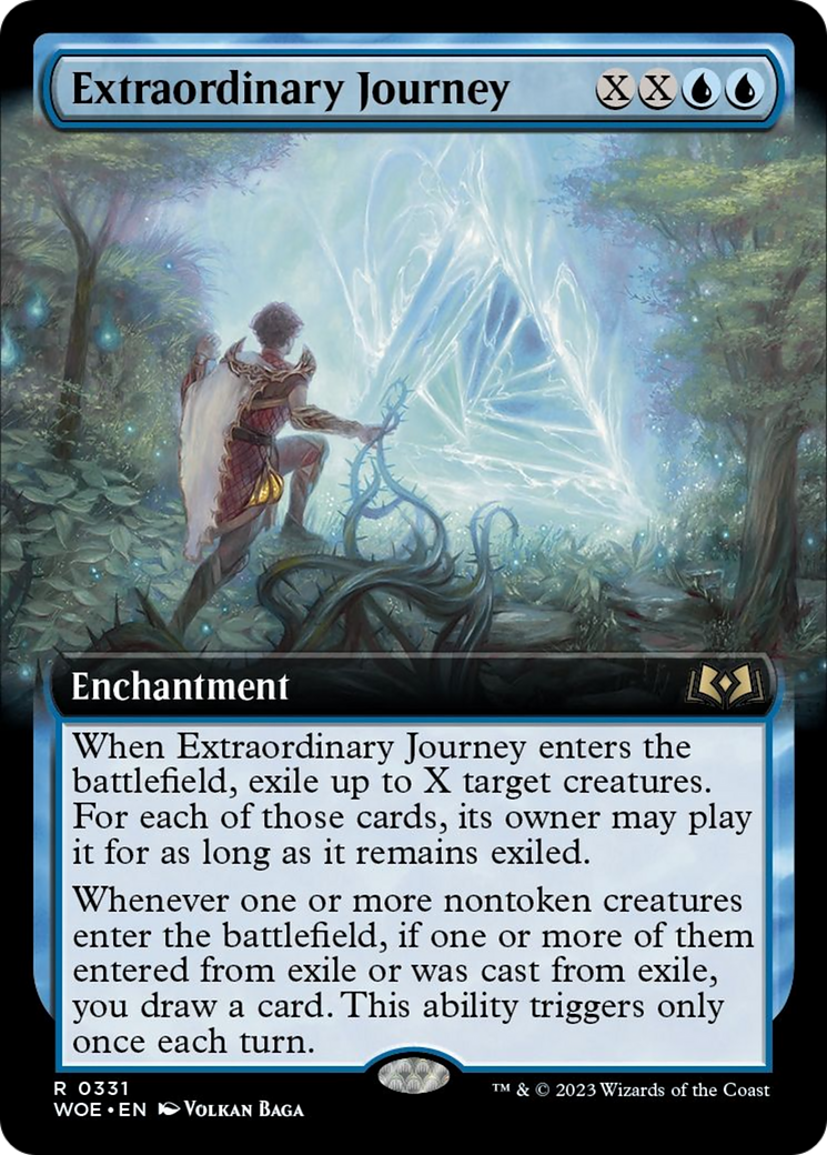 Extraordinary Journey (Extended Art) [Wilds of Eldraine] | Card Citadel