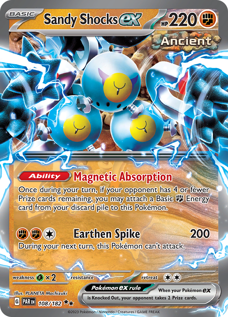 Sandy Shocks ex (108/182) [Scarlet & Violet: Paradox Rift] | Card Citadel