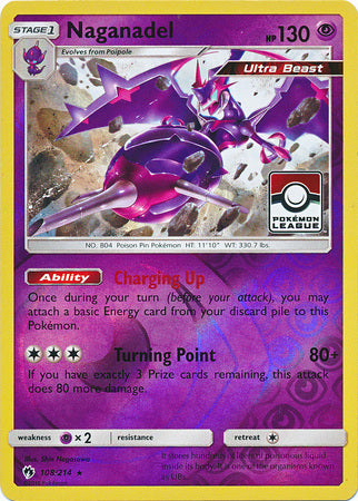 Naganadel (108/214) (League Promo) [Sun & Moon: Lost Thunder] | Card Citadel