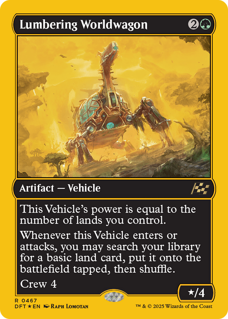 Lumbering Worldwagon (First-Place Foil) [Aetherdrift] | Card Citadel