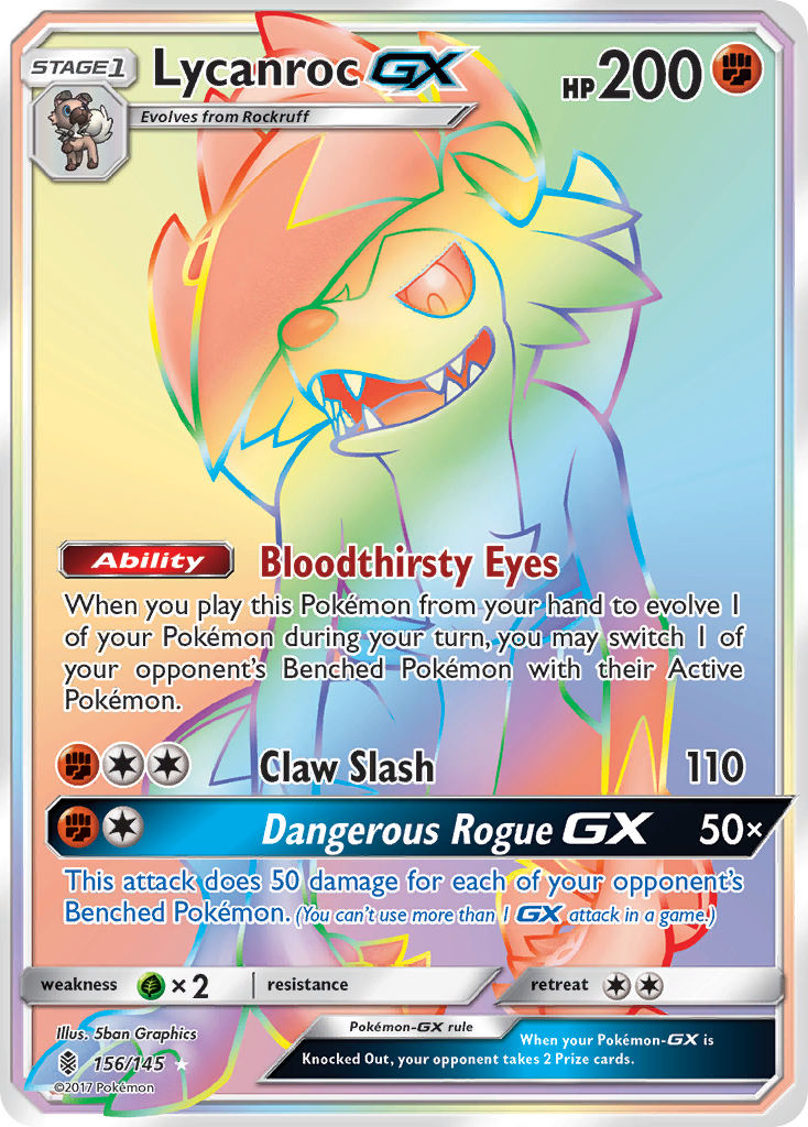 Lycanroc GX (156/145) [Sun & Moon: Guardians Rising] | Card Citadel