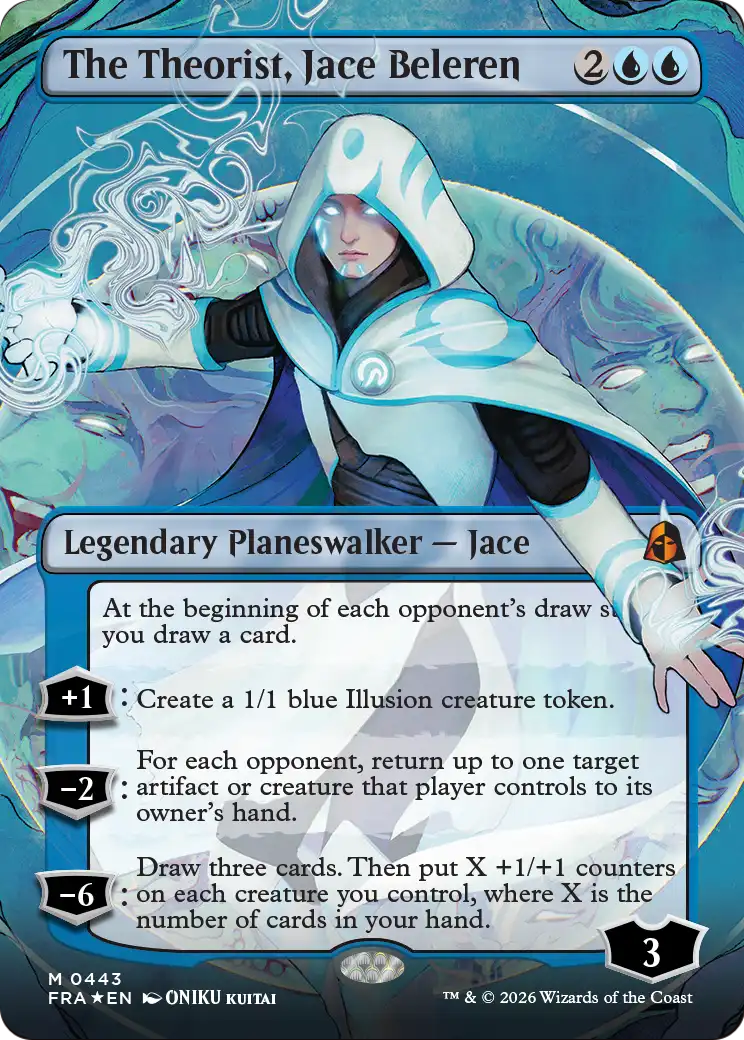 The Theorist, Jace Beleren (Borderless) (0443) [Reality Fracture] | Card Citadel