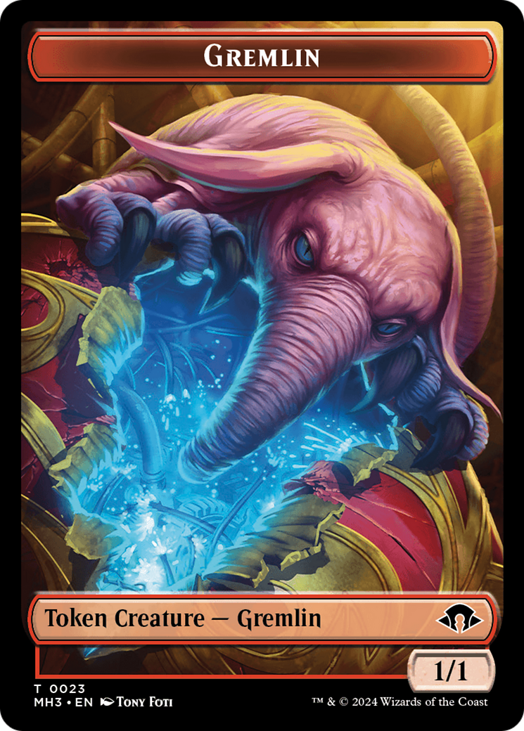 Gremlin (Ripple Foil) // Copy Double-Sided Token [Modern Horizons 3 Tokens] | Card Citadel