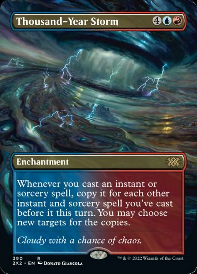 Thousand-Year Storm (Borderless Alternate Art) [Double Masters 2022] | Card Citadel