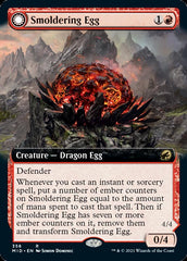 Smoldering Egg // Ashmouth Dragon (Extended Art) [Innistrad: Midnight Hunt] | Card Citadel
