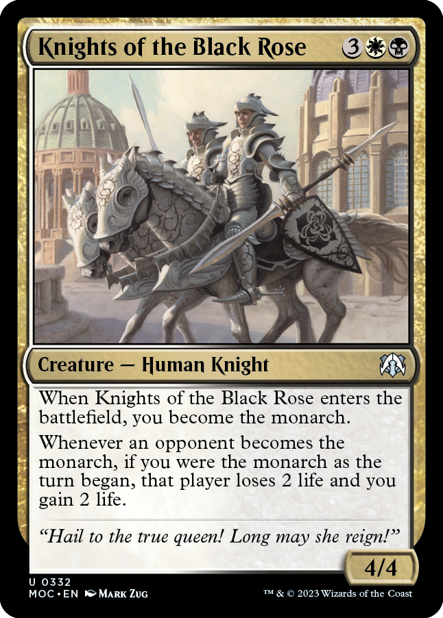 Knights of the Black Rose [March of the Machine Commander] | Card Citadel