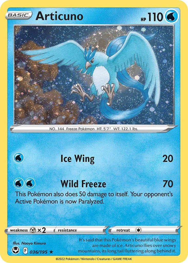 Articuno (036/195) (Cosmos Holo) [Sword & Shield: Base Set] | Card Citadel