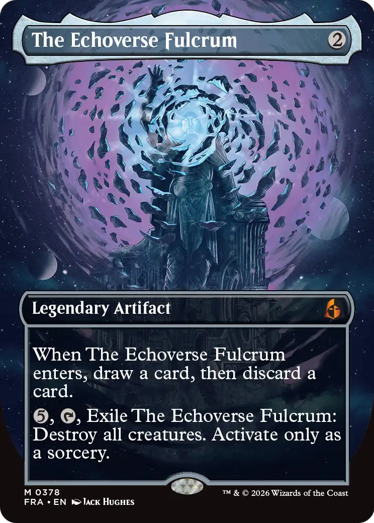 The Echoverse Fulcrum (Borderless) [Reality Fracture] | Card Citadel
