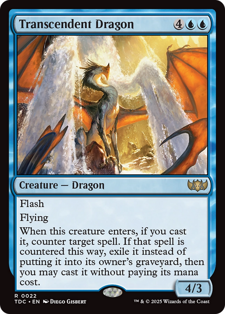 Transcendent Dragon [Tarkir: Dragonstorm Commander] | Card Citadel