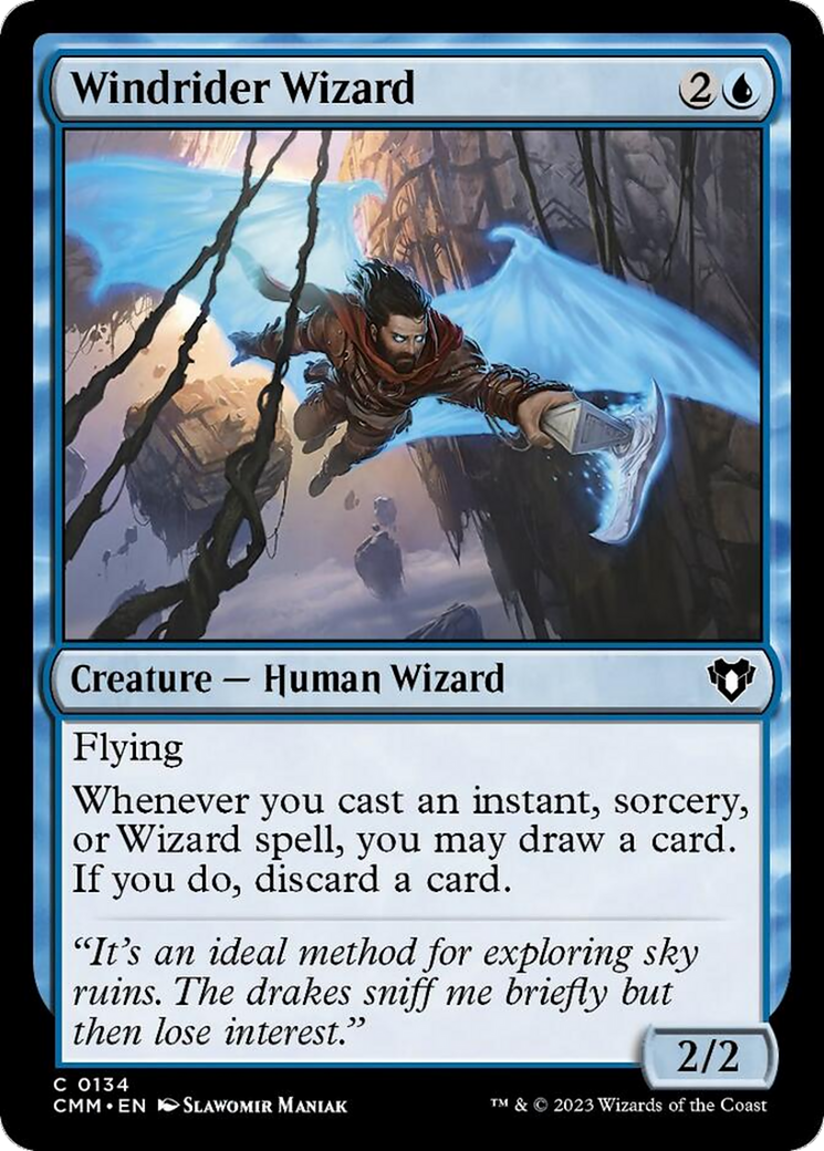 Windrider Wizard [Commander Masters] | Card Citadel