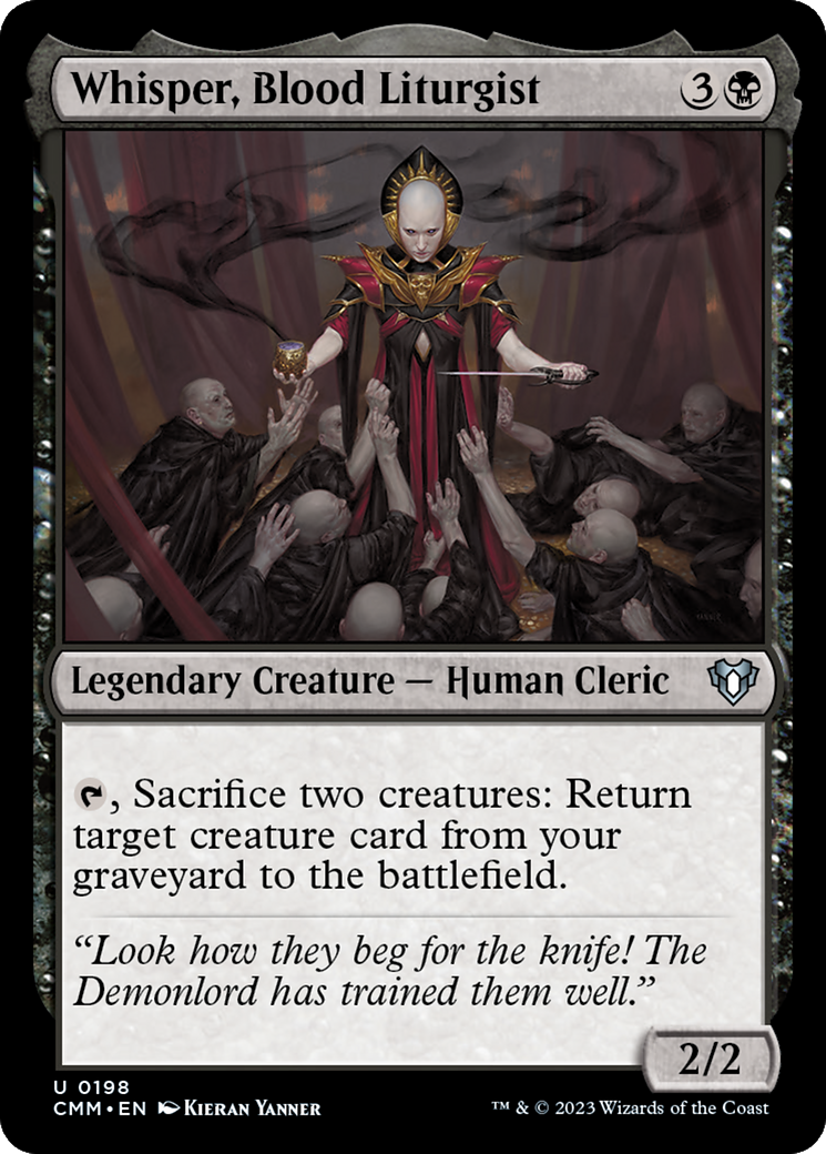 Whisper, Blood Liturgist [Commander Masters] | Card Citadel