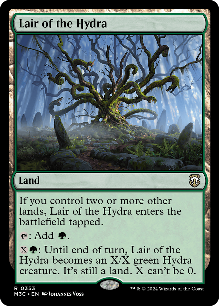 Lair of the Hydra (Ripple Foil) [Modern Horizons 3 Commander] | Card Citadel