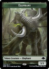 Elephant // Construct Double-Sided Token [Dominaria Remastered Tokens] | Card Citadel