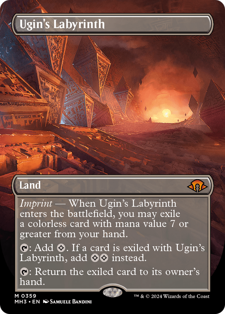 Ugin's Labyrinth (Borderless) [Modern Horizons 3] | Card Citadel