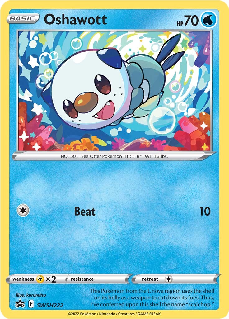 Oshawott (SWSH222) [Sword & Shield: Black Star Promos] | Card Citadel