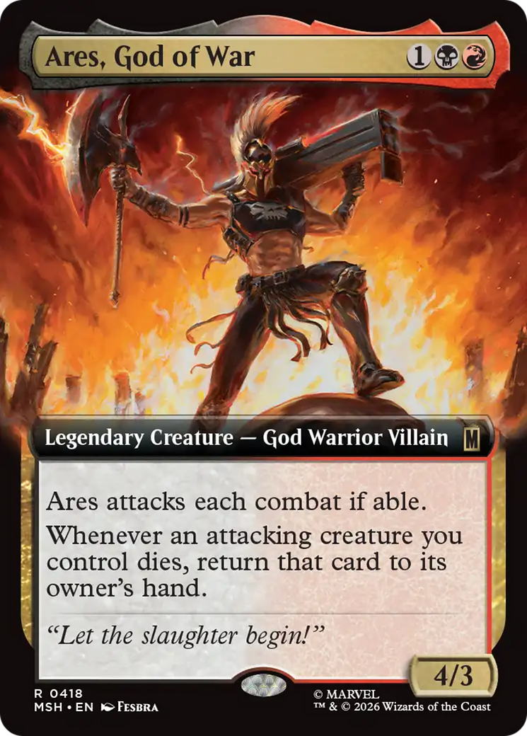 Ares, God of War (Extended Art) [Marvel Super Heroes] | Card Citadel