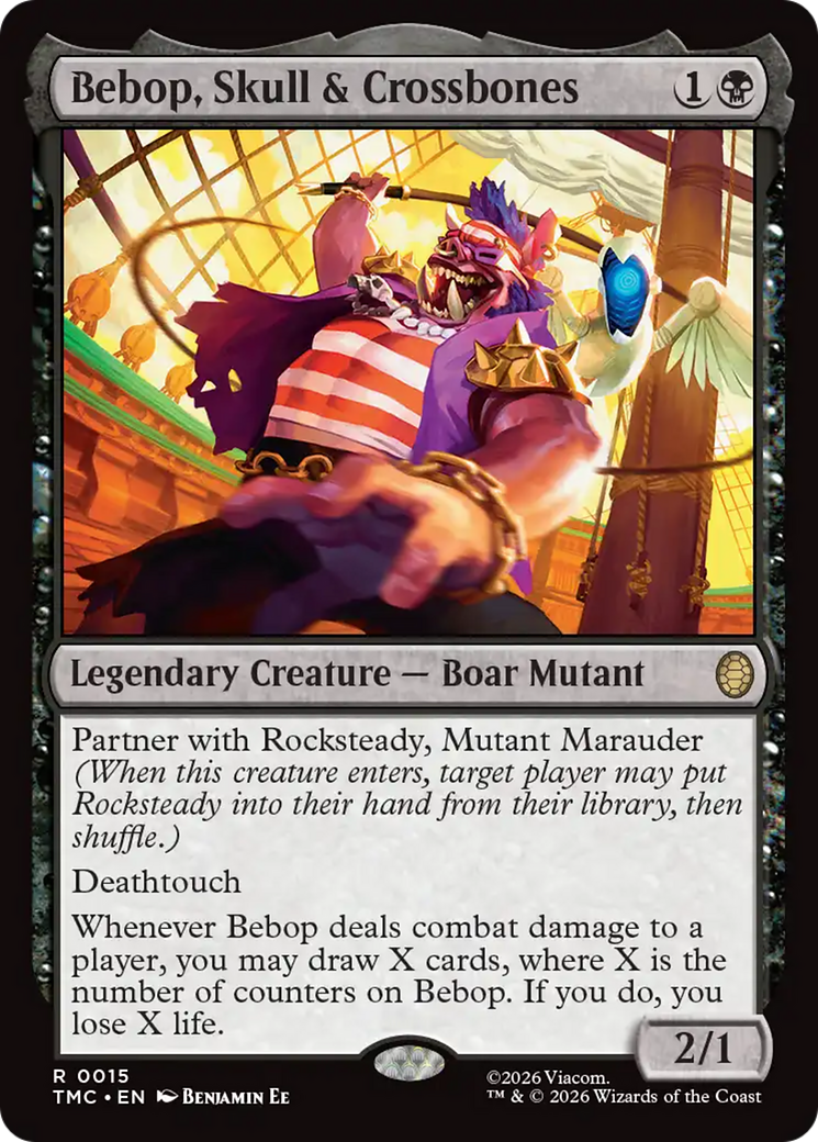 Bebop, Skull & Crossbones [Teenage Mutant Ninja Turtles Commander] | Card Citadel