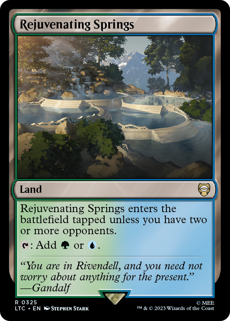 Rejuvenating Springs [The Lord of the Rings: Tales of Middle-Earth Commander] | Card Citadel