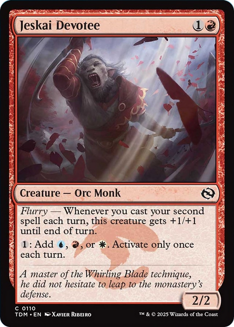 Jeskai Devotee [Tarkir: Dragonstorm] | Card Citadel