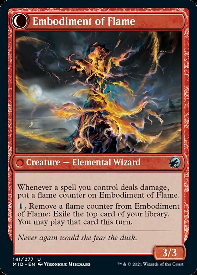 Flame Channeler // Embodiment of Flame [Innistrad: Midnight Hunt] | Card Citadel