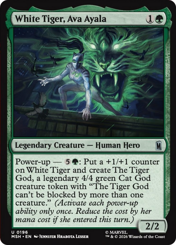White Tiger, Ava Ayala [Marvel Super Heroes] | Card Citadel