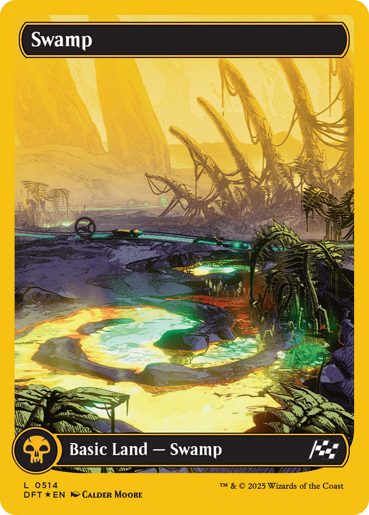 Swamp (0514) (First-Place Foil) [Aetherdrift] | Card Citadel