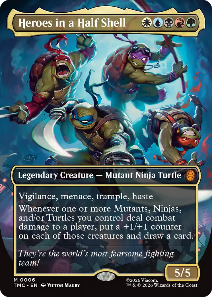 Heroes in a Half Shell (Borderless) [Teenage Mutant Ninja Turtles Commander] | Card Citadel