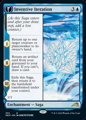 Inventive Iteration // Living Breakthrough (Showcase Soft Glow) [Kamigawa: Neon Dynasty] | Card Citadel