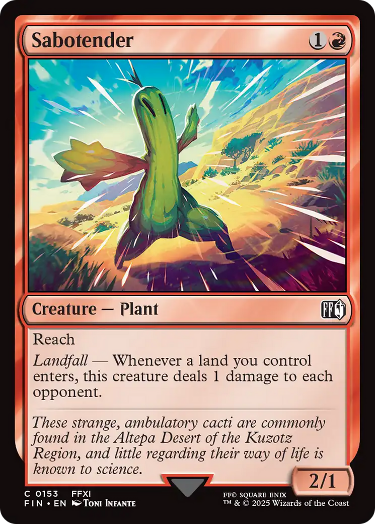 Sabotender [FINAL FANTASY] | Card Citadel