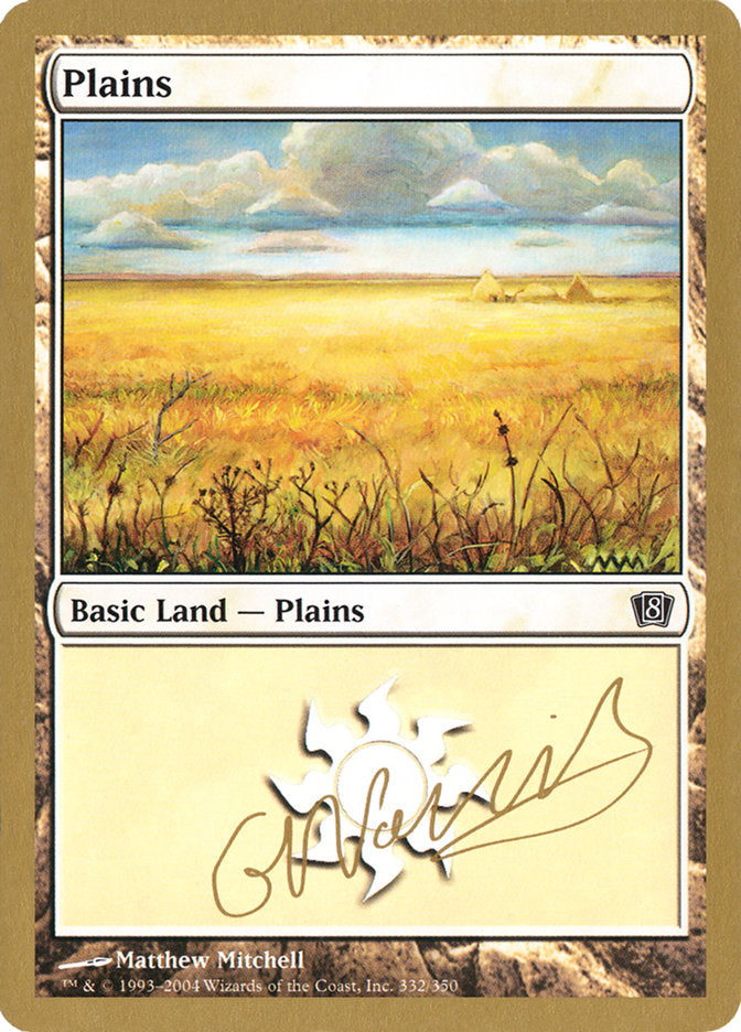 Plains (gn332) (Gabriel Nassif) [World Championship Decks 2004] | Card Citadel