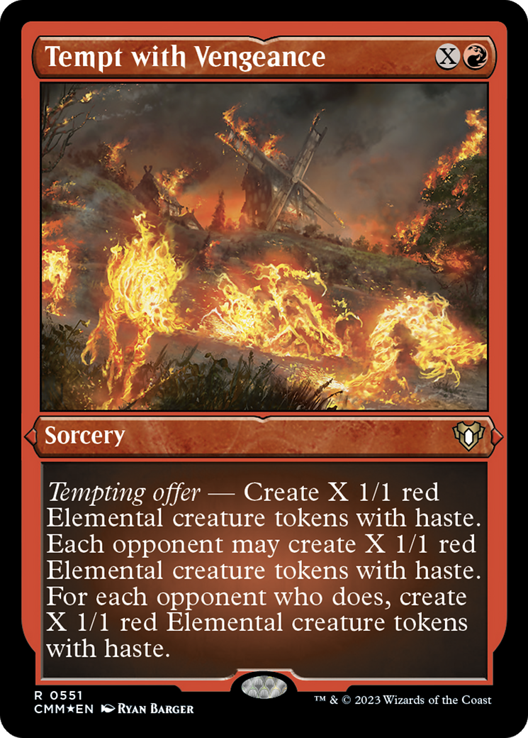 Tempt with Vengeance (Foil Etched) [Commander Masters] | Card Citadel