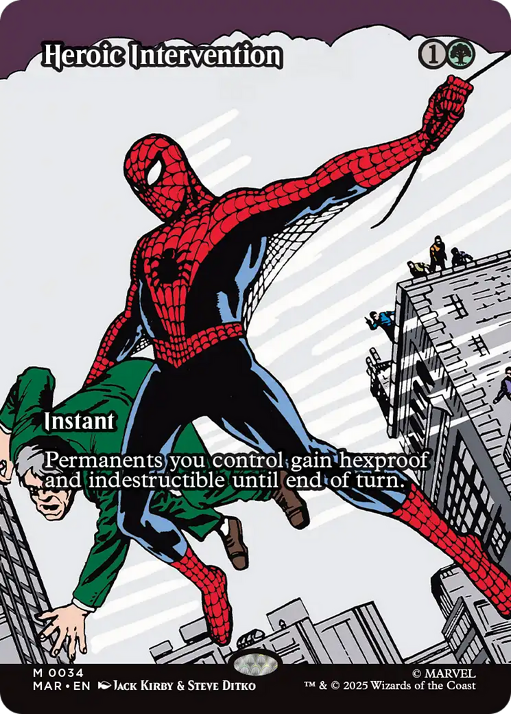 Heroic Intervention (Borderless) [Marvel's Spider-Man: Eternal-Legal] | Card Citadel
