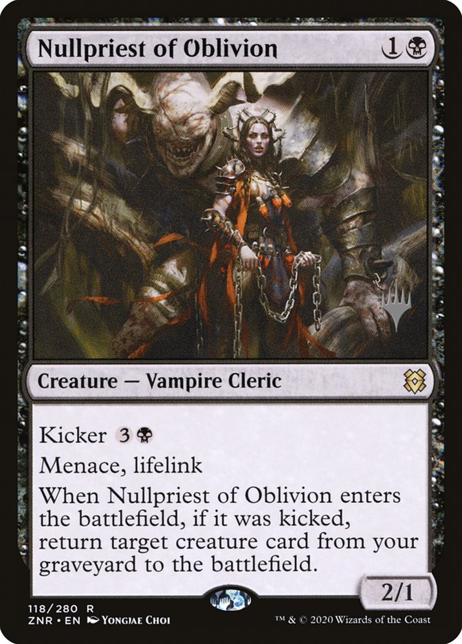 Nullpriest of Oblivion (Promo Pack) [Zendikar Rising Promos] | Card Citadel
