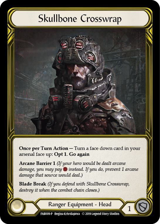 Skullbone Crosswrap [FAB009-P] (Promo)  1st Edition Cold Foil - Golden | Card Citadel