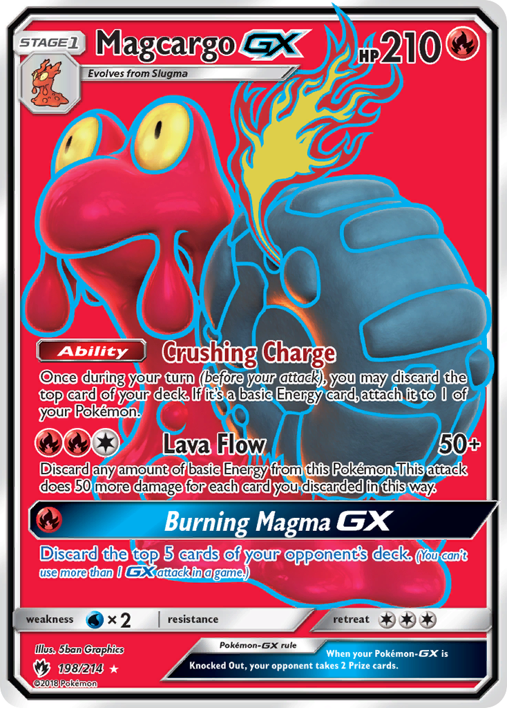 Magcargo GX (198/214) [Sun & Moon: Lost Thunder] | Card Citadel