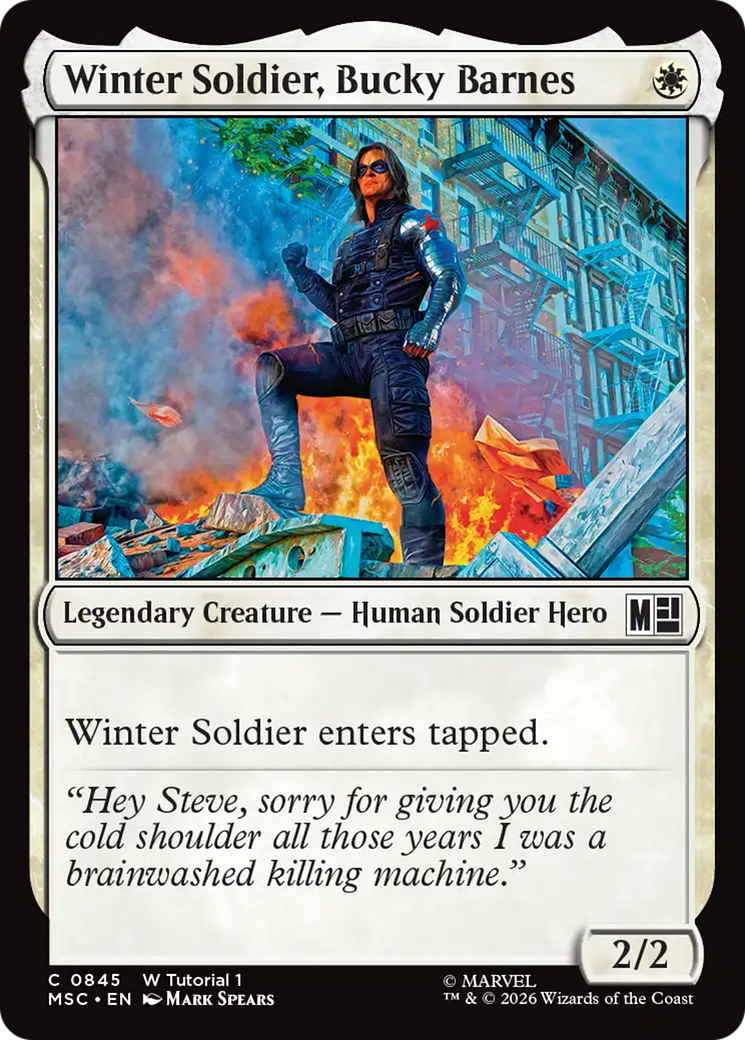 Winter Soldier, Bucky Barnes (0845) [Marvel Super Heroes Commander] | Card Citadel