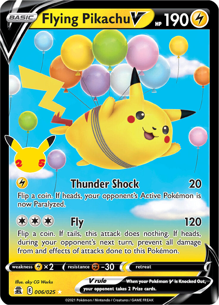 Flying Pikachu V (006/025) [Celebrations: 25th Anniversary] | Card Citadel