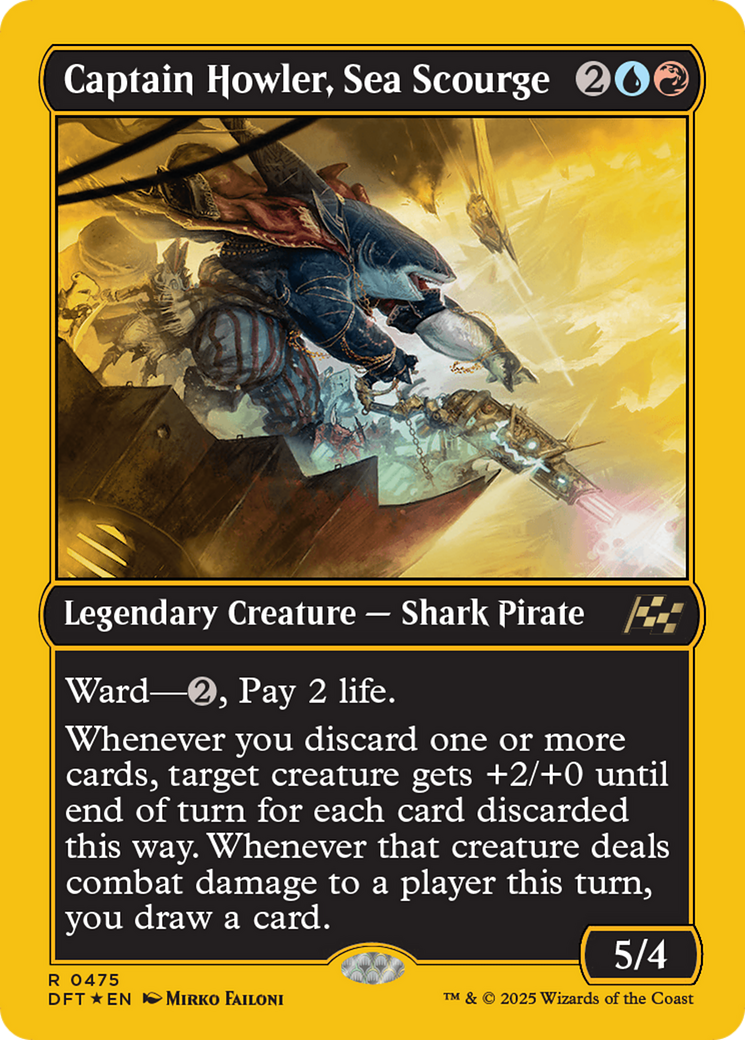 Captain Howler, Sea Scourge (First-Place Foil) [Aetherdrift] | Card Citadel