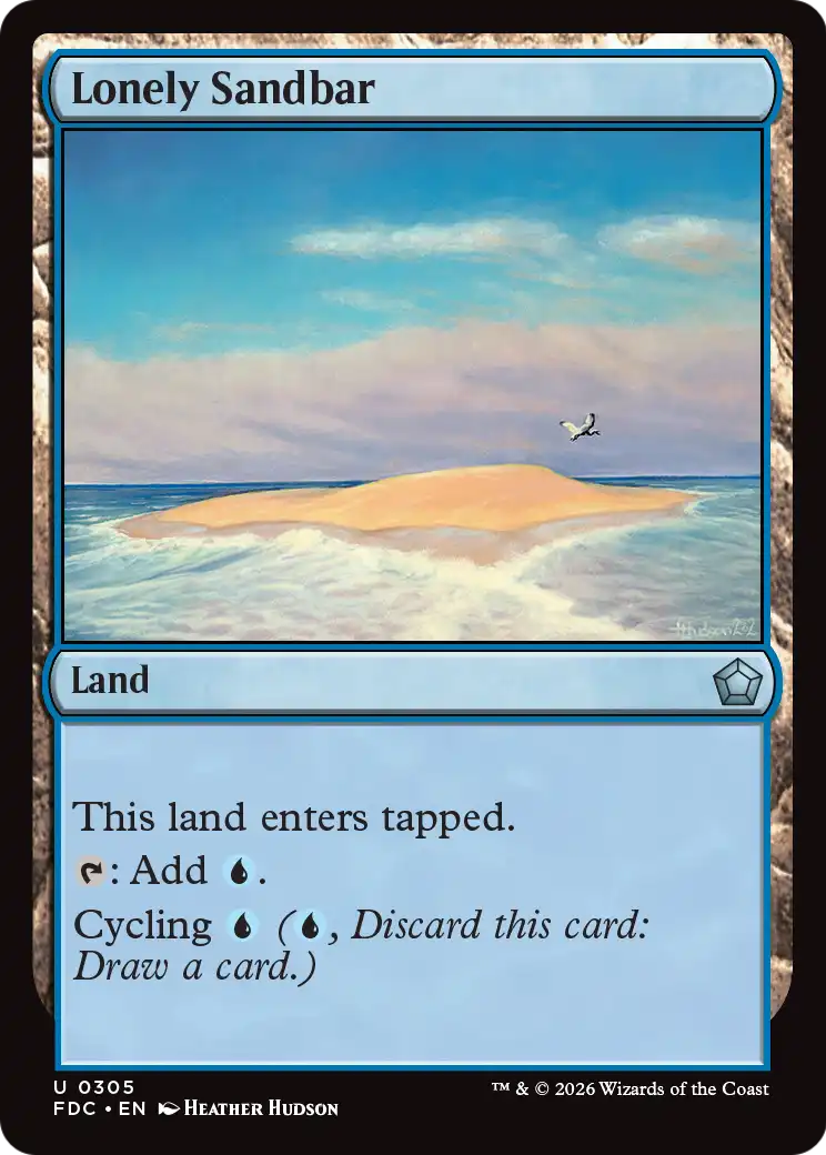 Lonely Sandbar [Foundations Commander] | Card Citadel