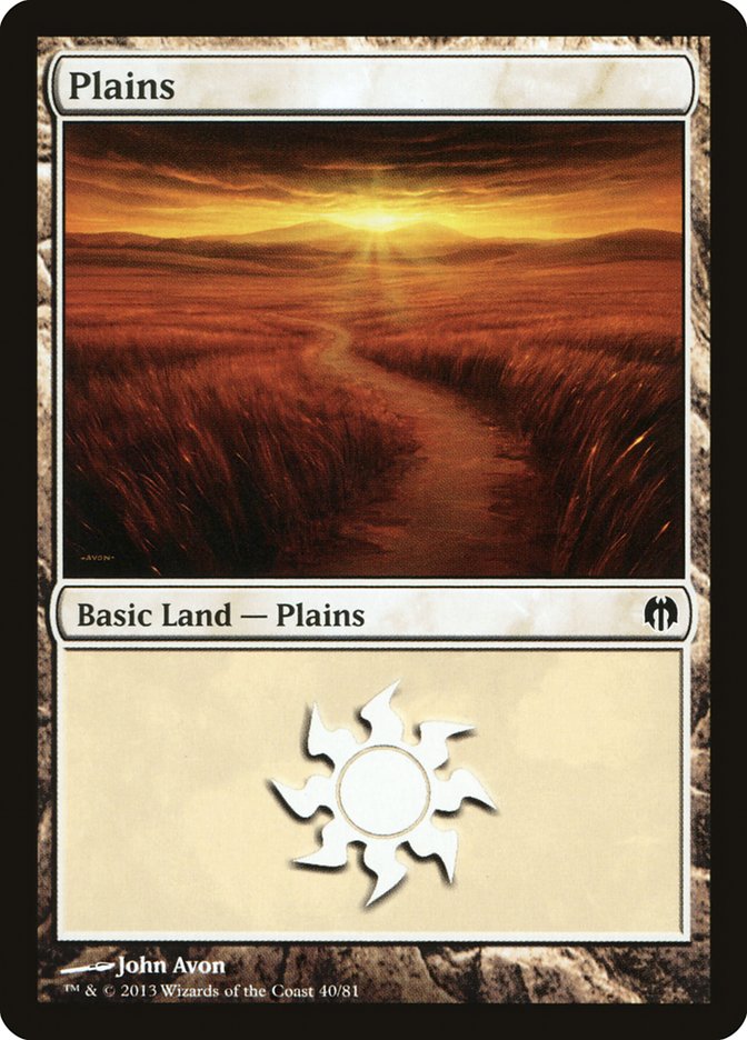 Plains (40) [Duel Decks: Heroes vs. Monsters] | Card Citadel